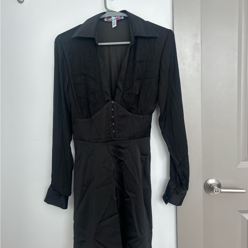 Urban Outfitters Black Long Sleeve Dress